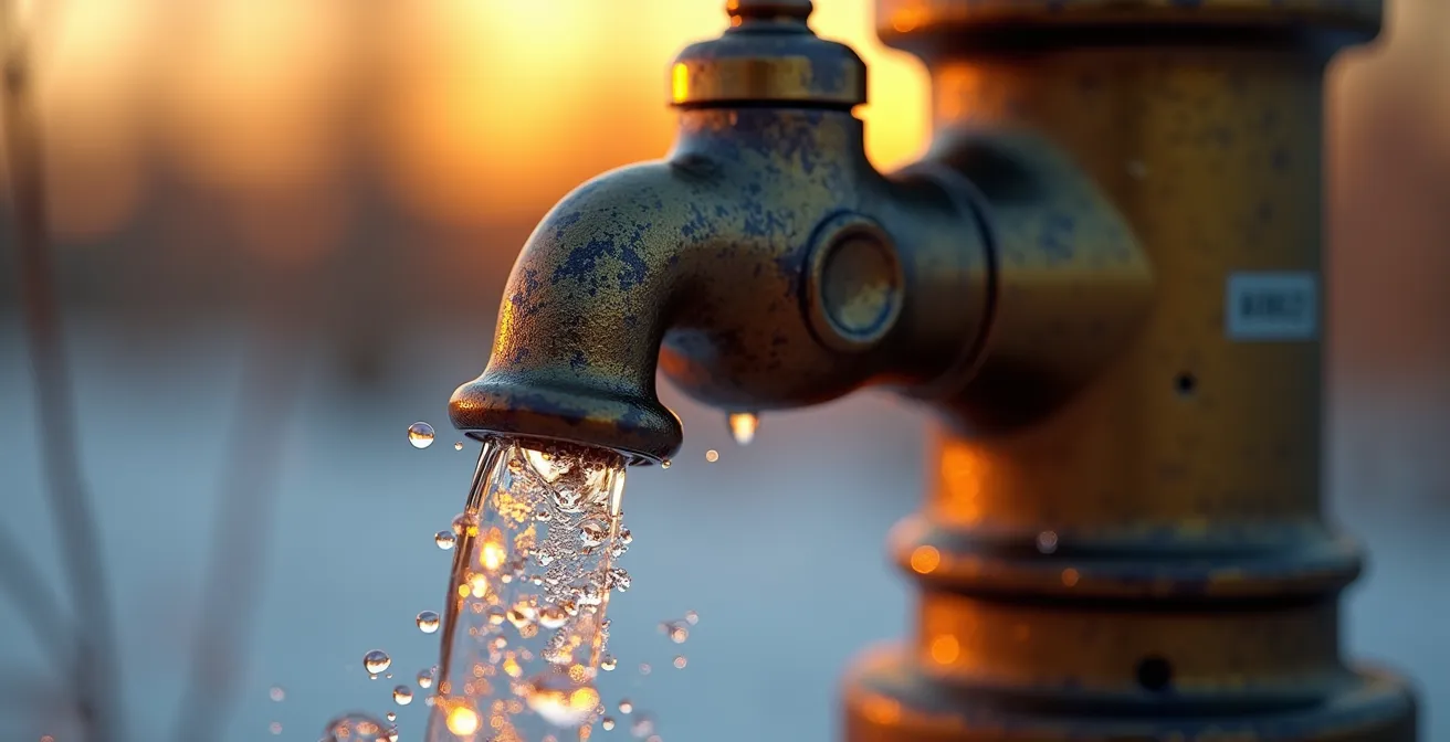 Installation d'une pompe 12V dans un puits artésien